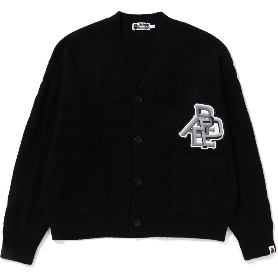 Bape CABLE KNIT CARDIGAN MENS
