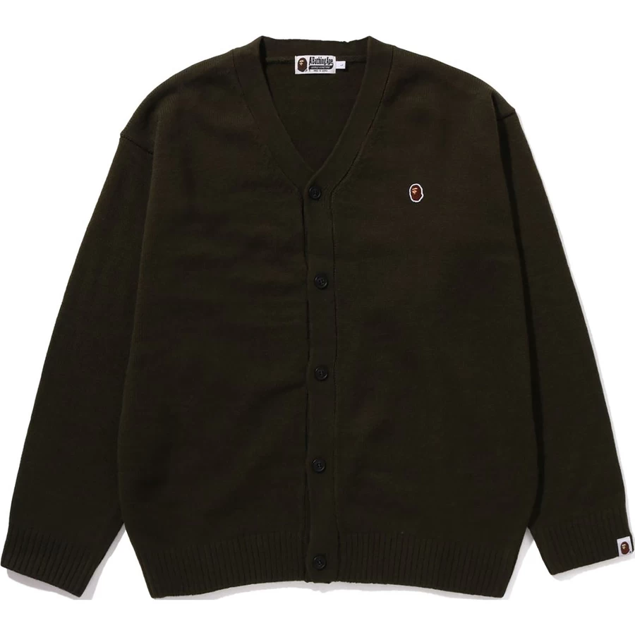 Bape APE HEAD ONE POINT CARDIGAN MENS