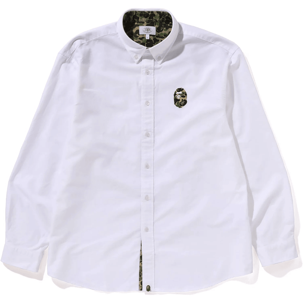 Bape ABC CAMO ONE POINT RELAXED FIT SHIRT MENS White