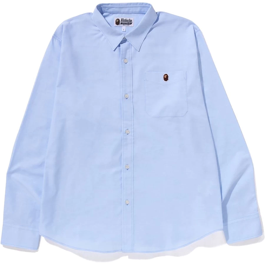 Bape OXFORD RELAXED FIT SHIRT MENS