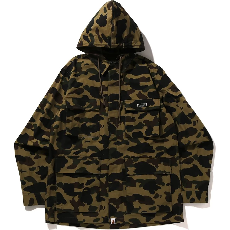 Bape 1ST CAMO MASK HOODIE SHIRT MENS