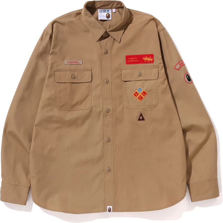 Bape BAPE RELAXED FIT BOYSCOUT SHIRT MENS