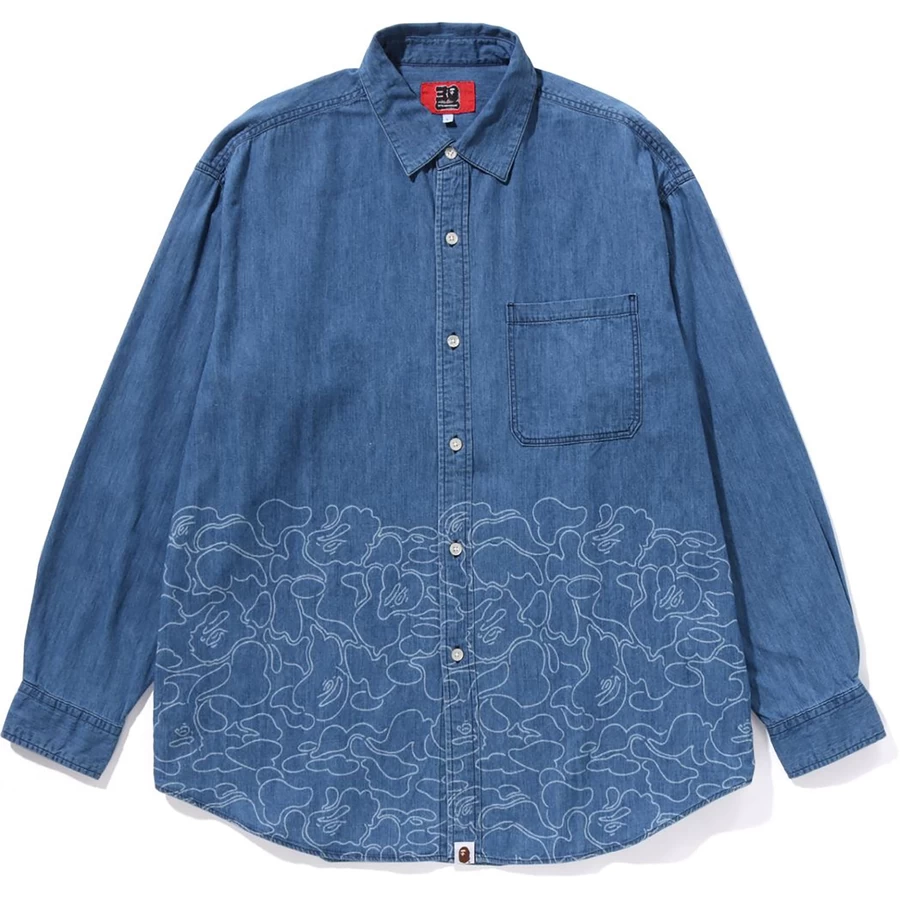 Bape BAPE® 30TH ANNIV. DENIM SHIRT RELAXED FIT MENS
