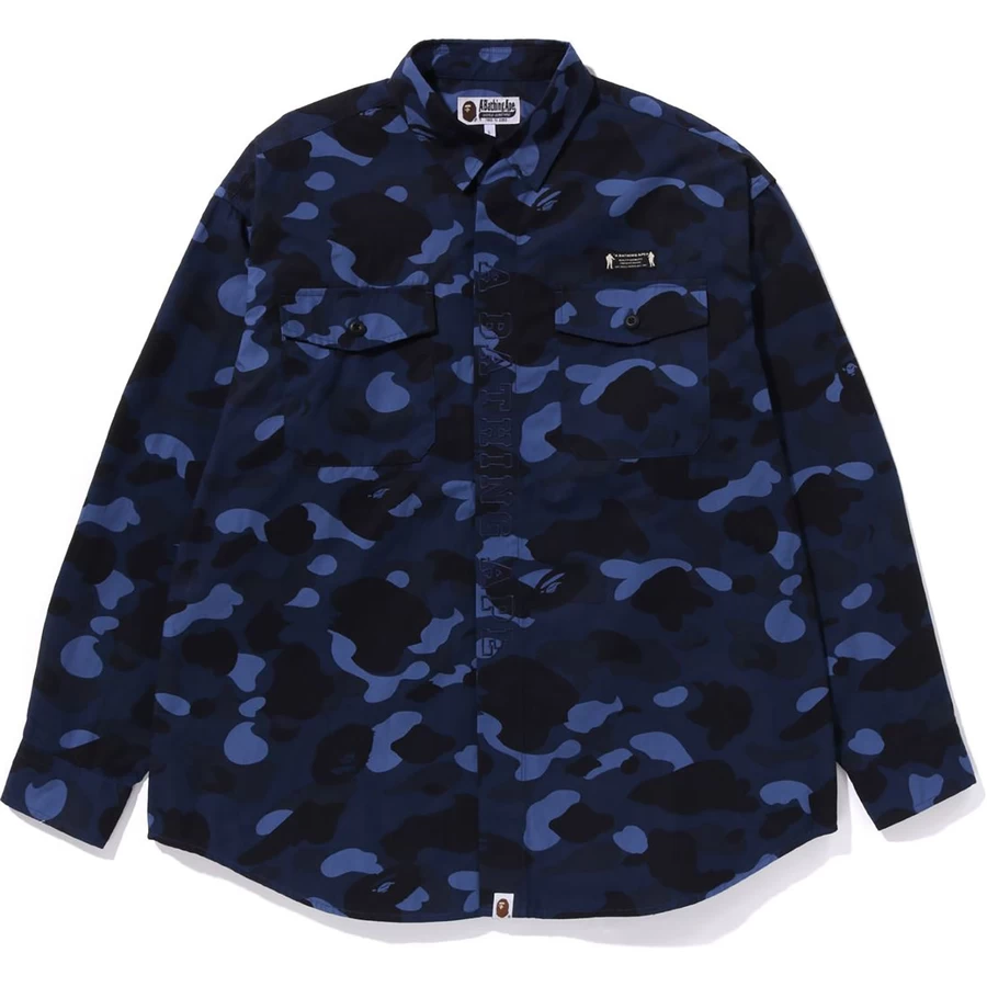 Kemeja Camo Cpo Warna Bape Pria Santai