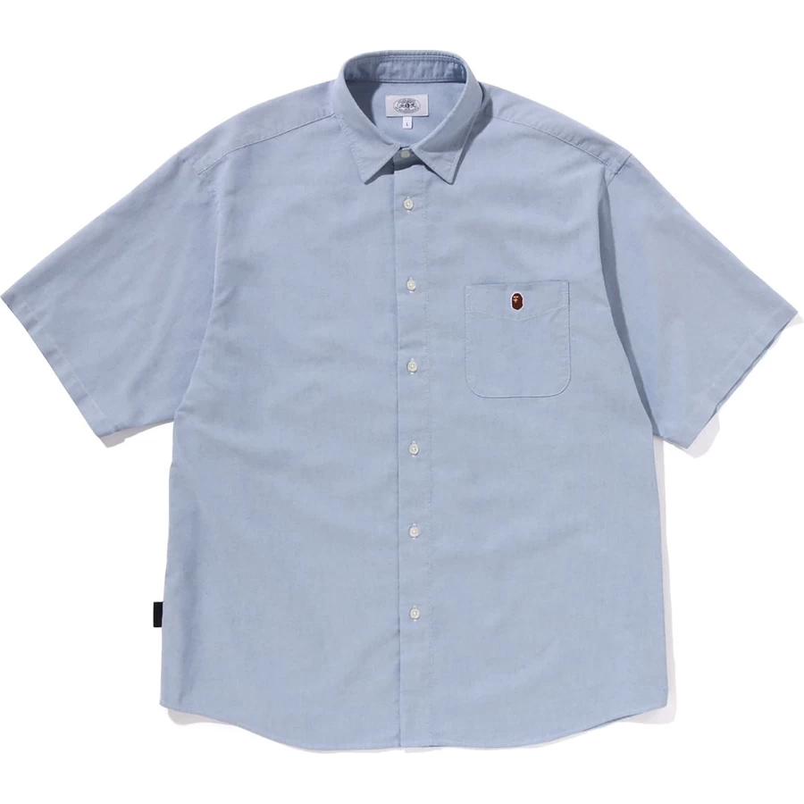 Bape ONE POINT CORDURA OXFORD S/S SHIRT RELAXED FIT MENS