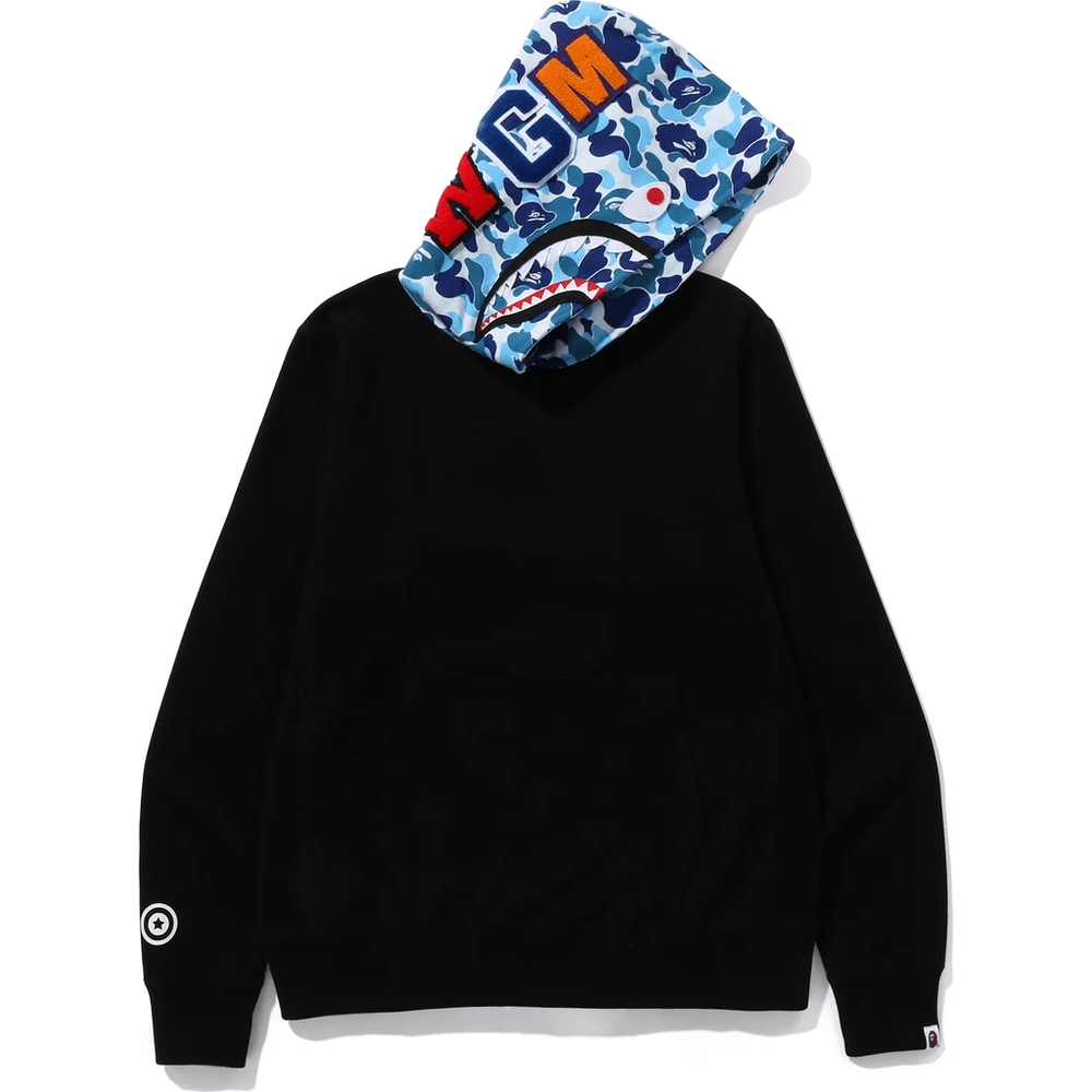 Bape ABC CAMO SHARK PULLOVER HOODIE MENS Black