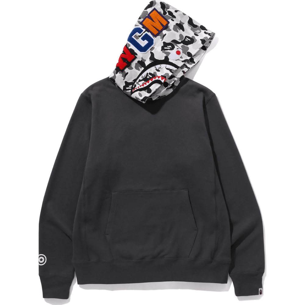 Bape ABC CAMO SHARK PULLOVER HOODIE MENS Charcoal