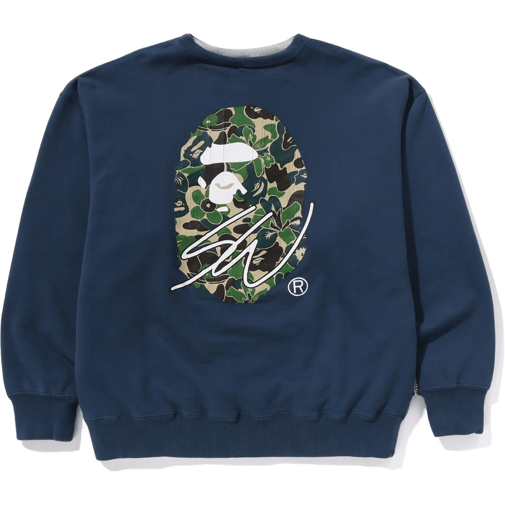 BAPE X SEAN WOTHERSPOON 4WAY CREWNECK MENS Navy