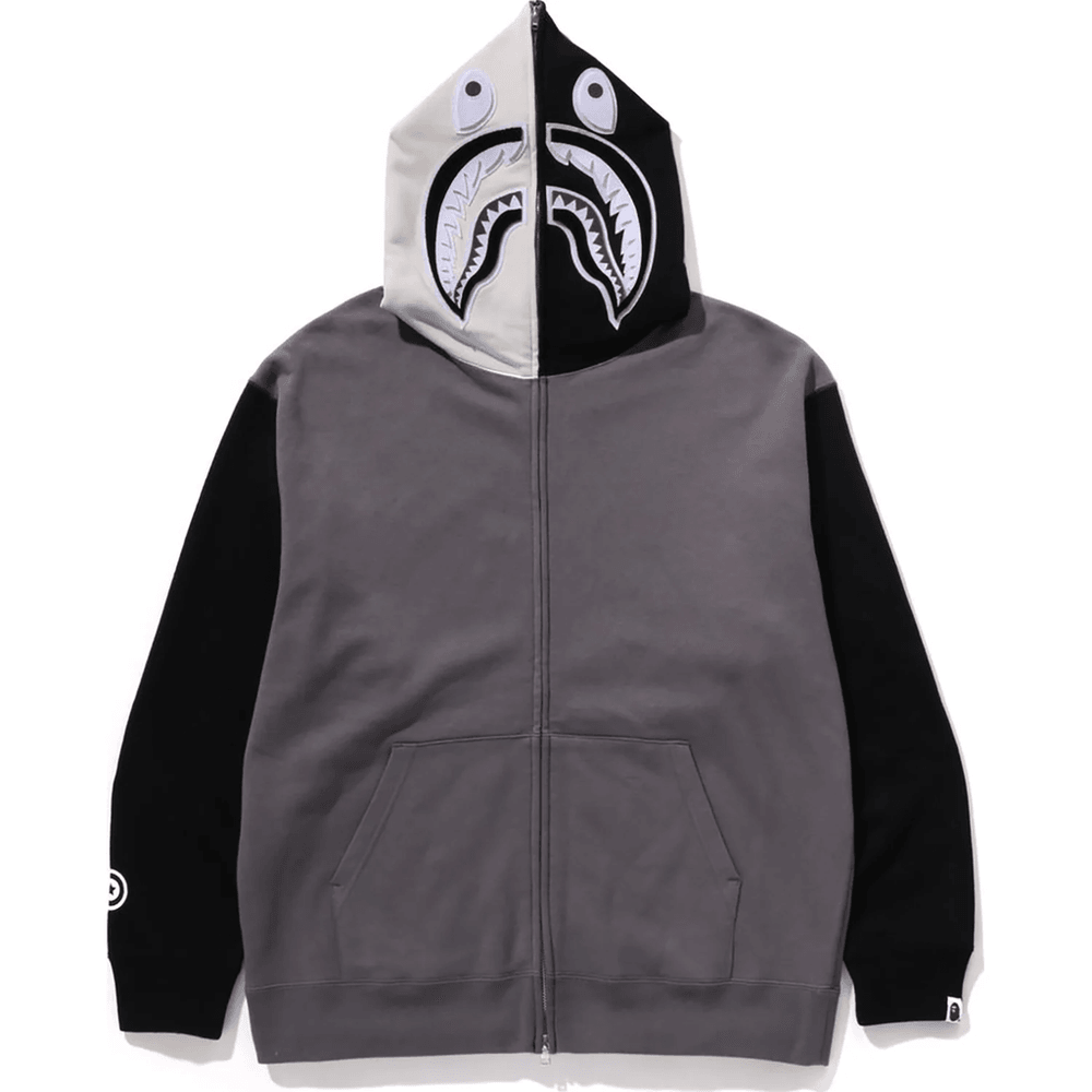 Bape SHARK FULL ZIP HOODIE #1 MENS Black