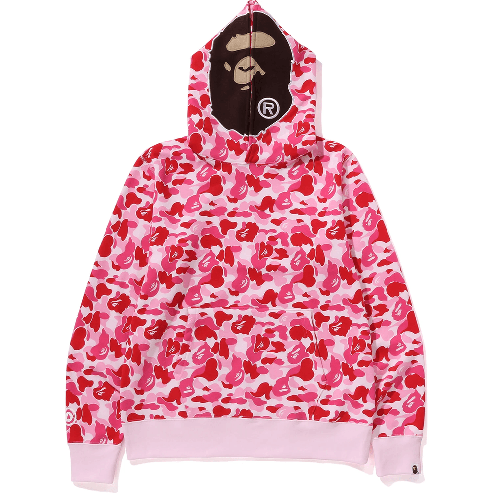 Bape ABC CAMO 2ND APE PULLOVER HOODIE MENS Pink