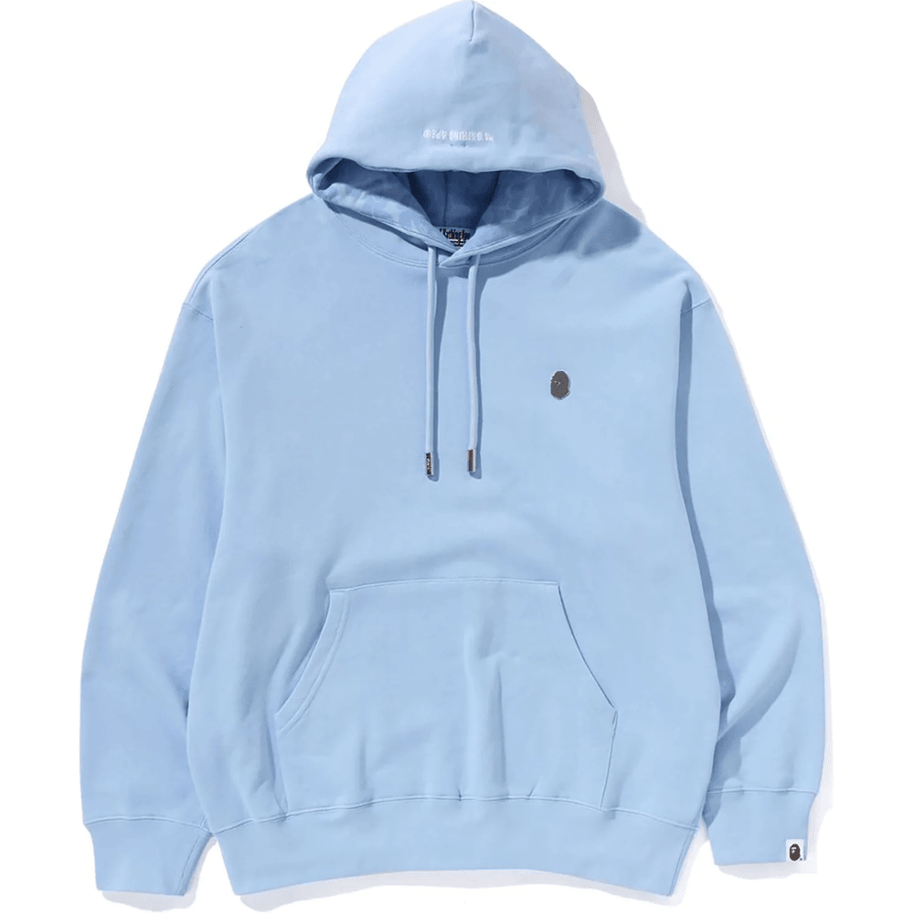 Bape ONE POINT RELAXED PULLOVER HOODIE MENS Sax