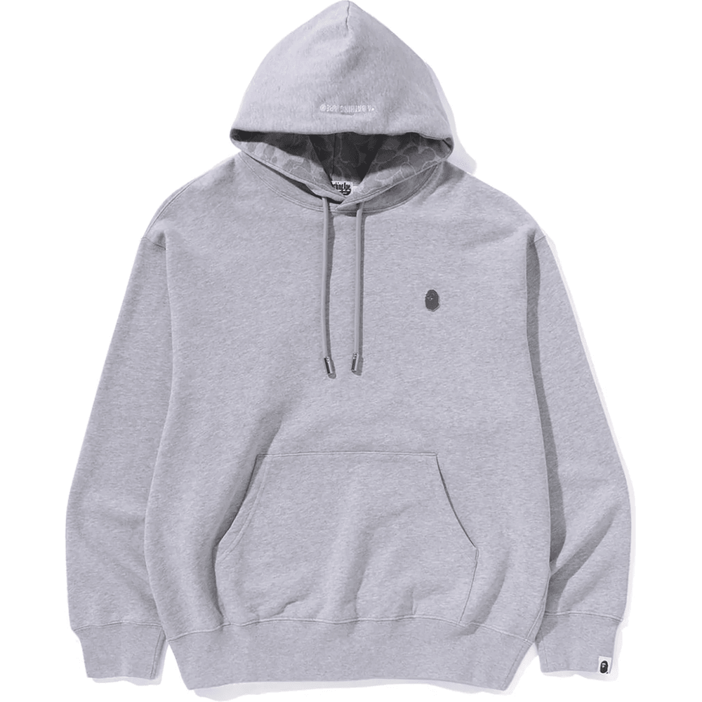 Bape ONE POINT RELAXED PULLOVER HOODIE MENS Gray