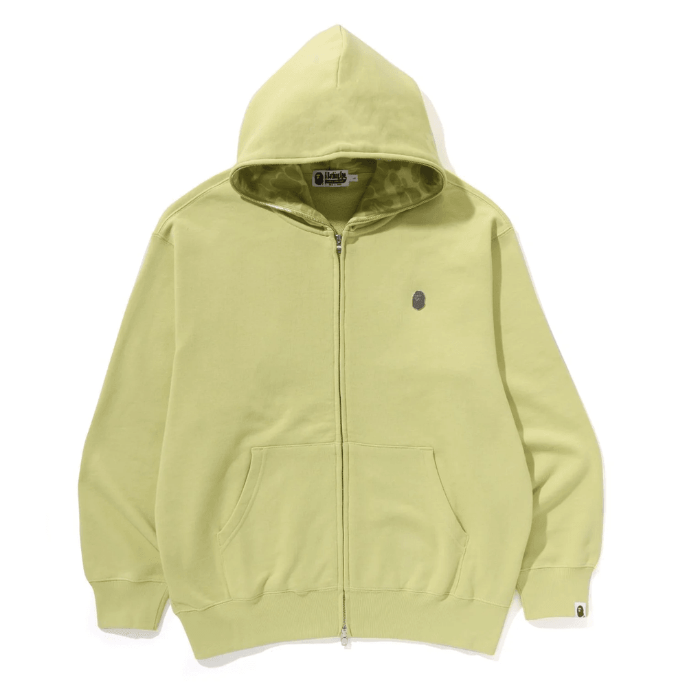 Bape ONE POINT RELAXED FIT ZIP HOODIE MENS Green