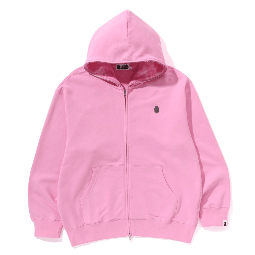 Bape ONE POINT RELAXED FIT ZIP HOODIE MENS Pink