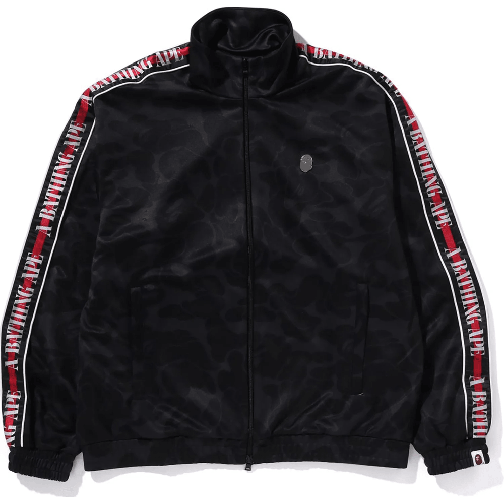 Bape SOLID CAMO ONE POINT TRACK JACKET MENS Black