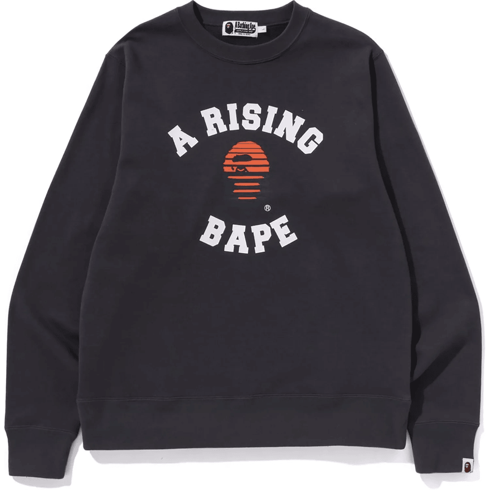 A RISING BAPE SWEATSHIRT MENS Black