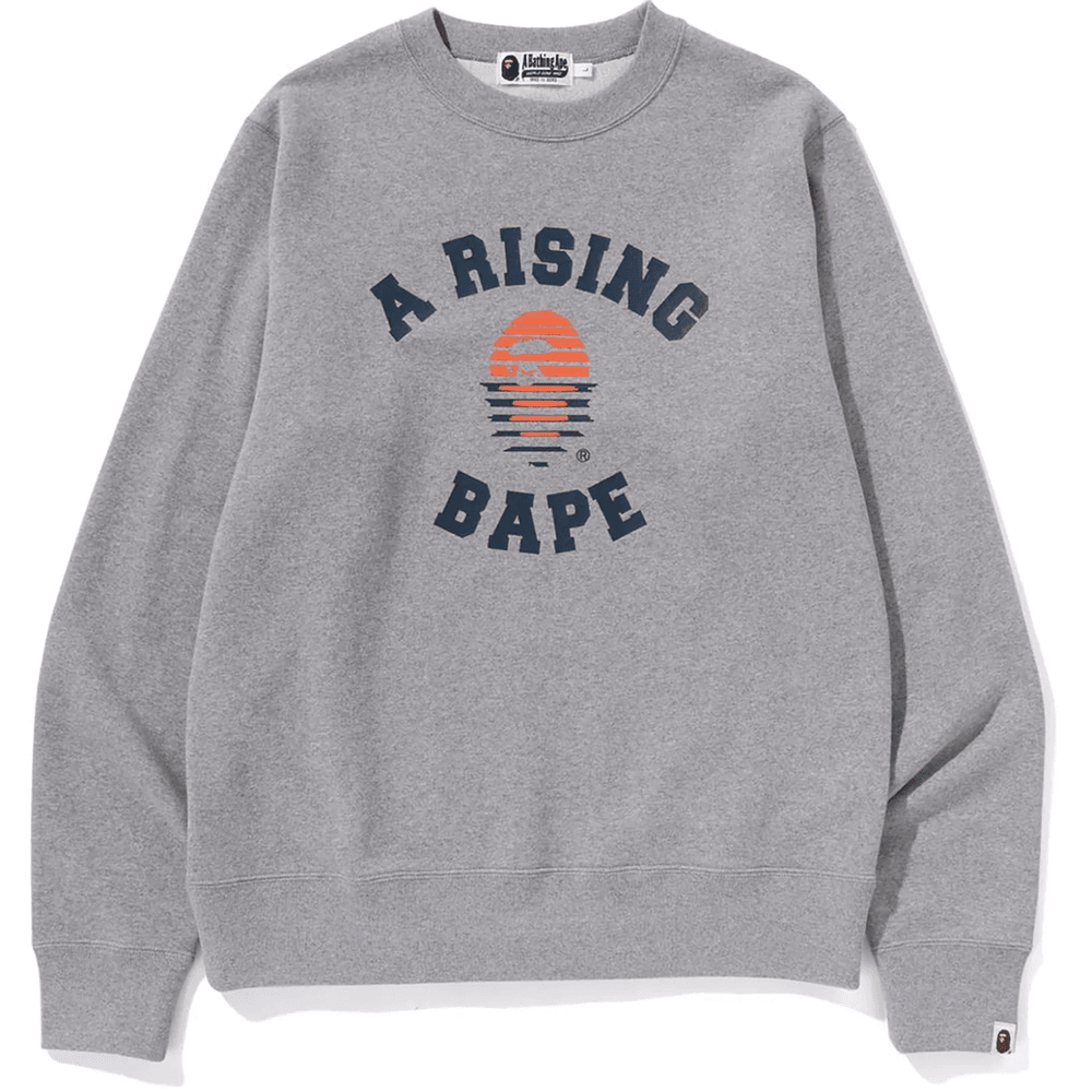 A RISING BAPE SWEATSHIRT MENS Gray