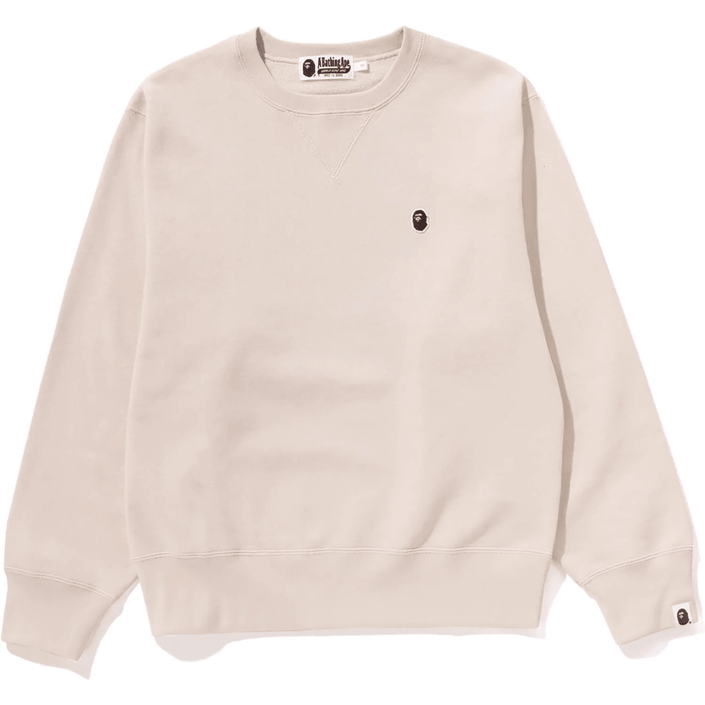 Bape BY BATHING CREWNECK SWEATSHIRT LADIES Beige