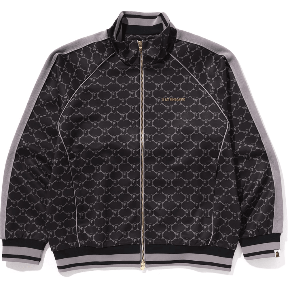 Bape COLLEGE MONOGRAM LOGO RELAXED FIT TRACK JACKET MENS Black