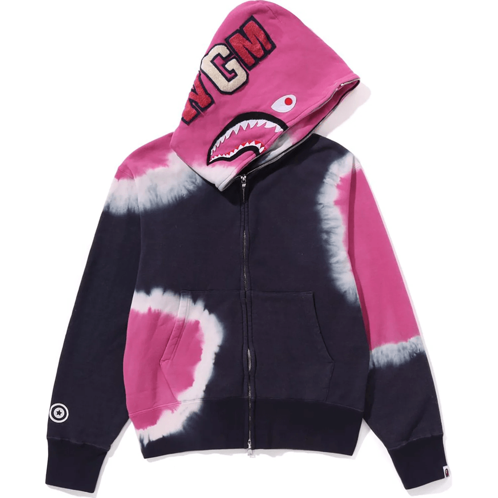 Bape HAND DYE SHARK FULL ZIP HOODIE LADIES Multi
