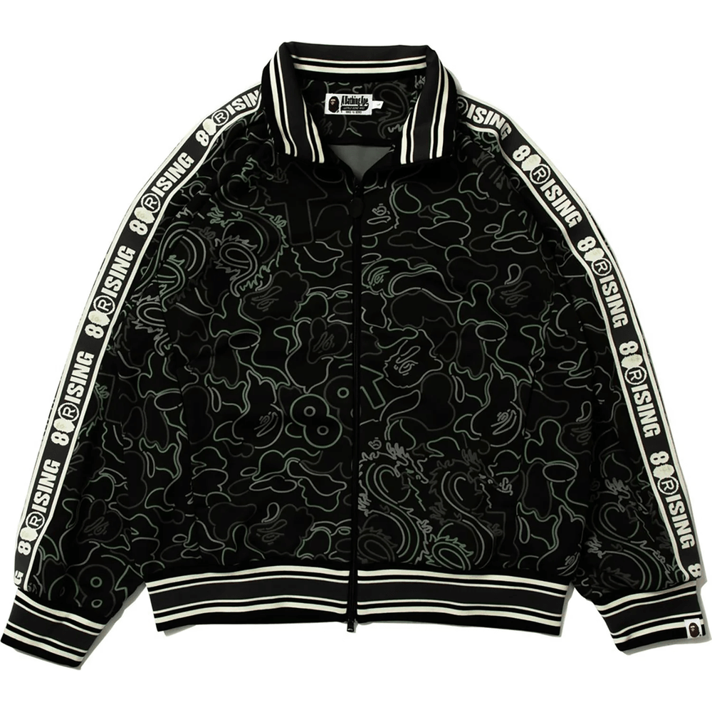 BAPE X 88RISING GLOW IN THE DARK CAMO TRACK JACKET MENS Black