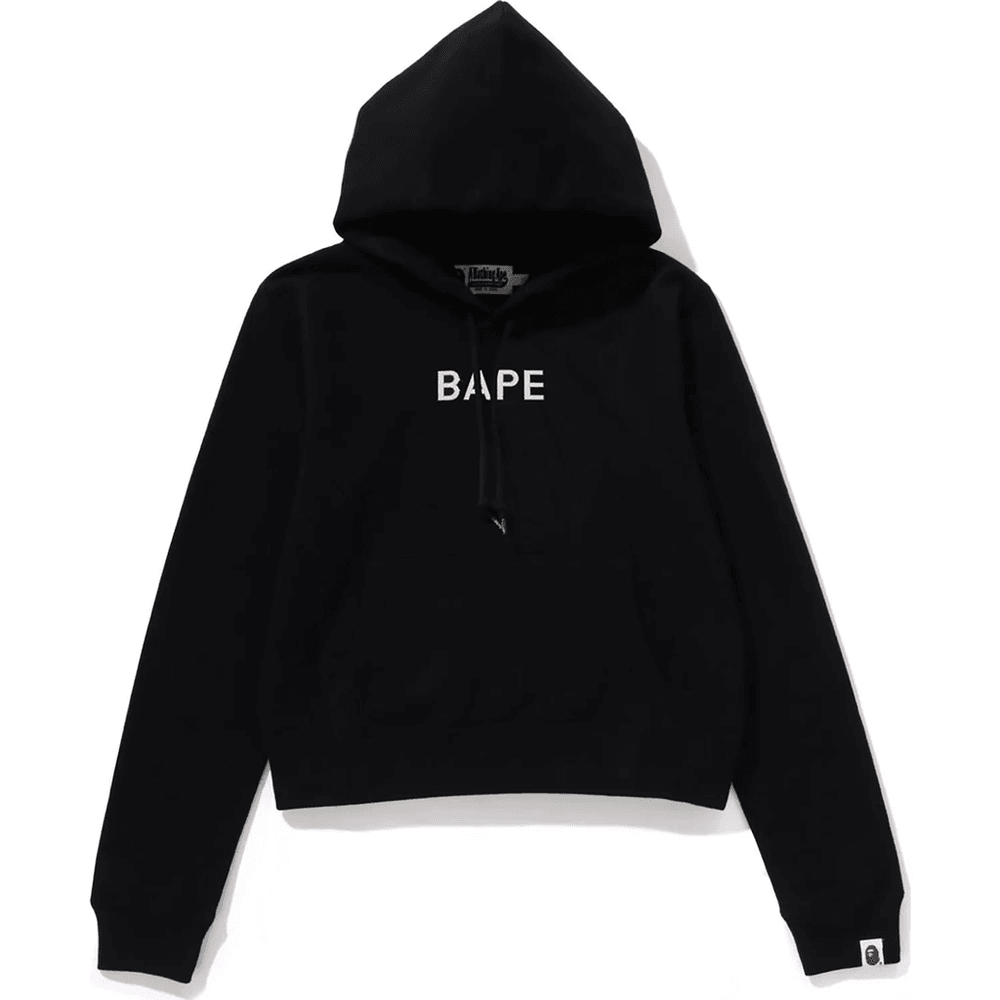 CRYSTAL BAPE PULLOVER HOODIE LADIES Black