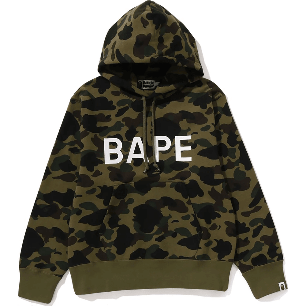 Bape 1ST CAMO PULLOVER HOODIE LADIES Green