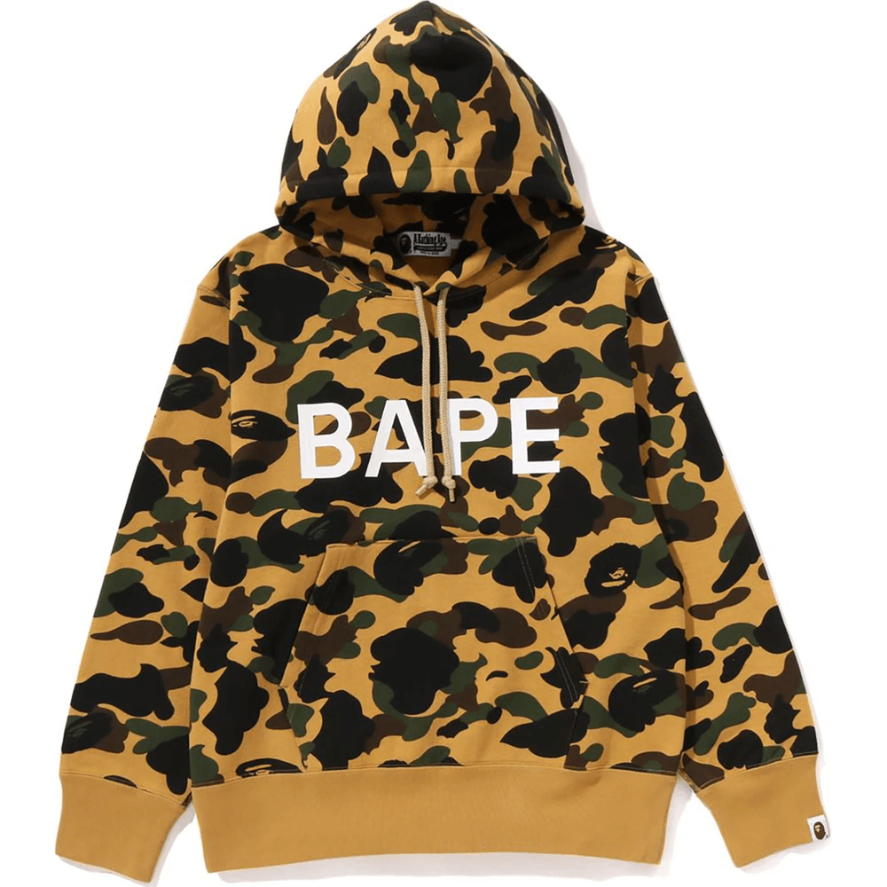 Bape 1ST CAMO PULLOVER HOODIE LADIES Yellow