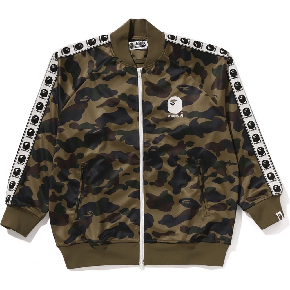 Bape 1ST CAMO RELAXED FIT TRACK JACKET MENS Green