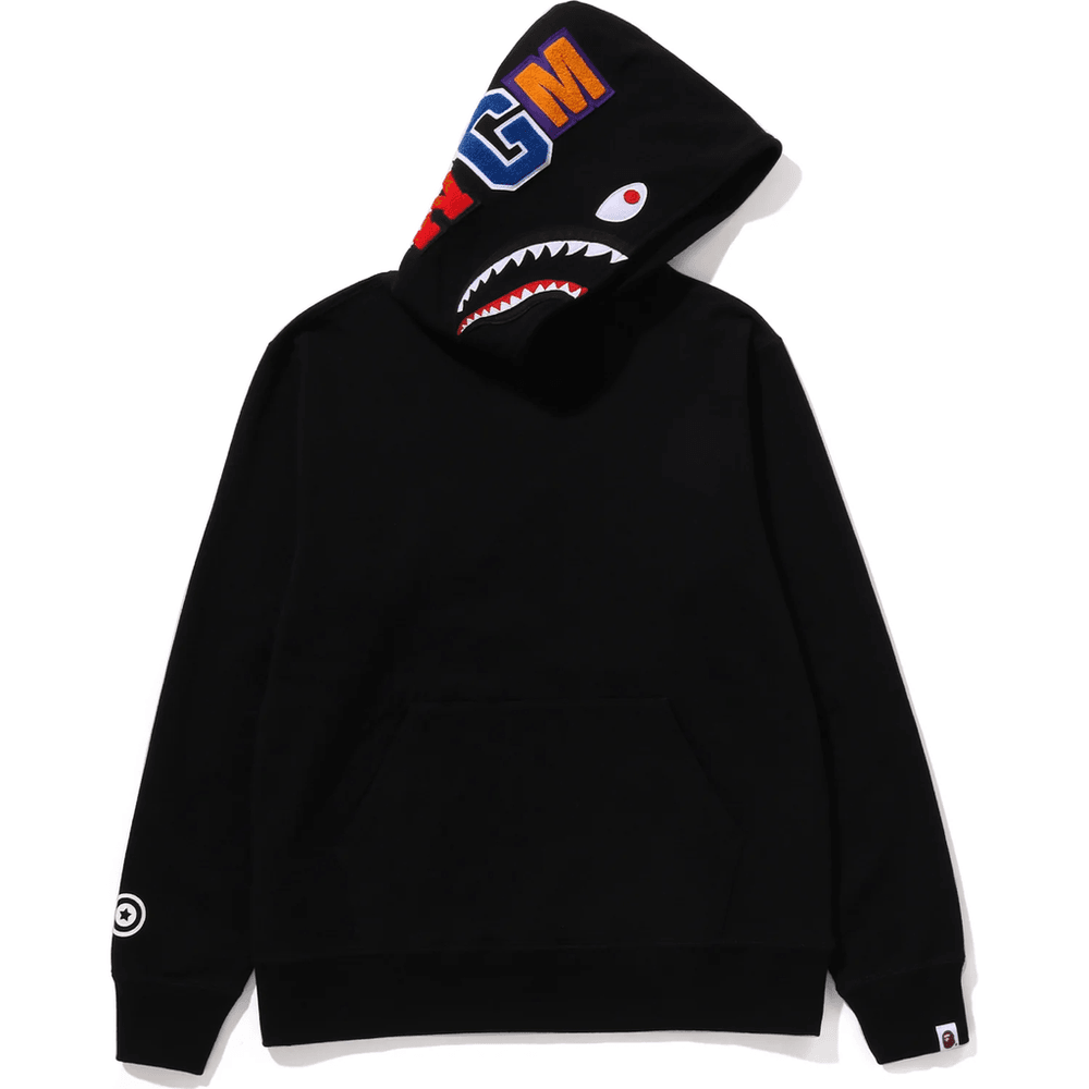 Bape SHARK PULLOVER HOODIE MENS Black