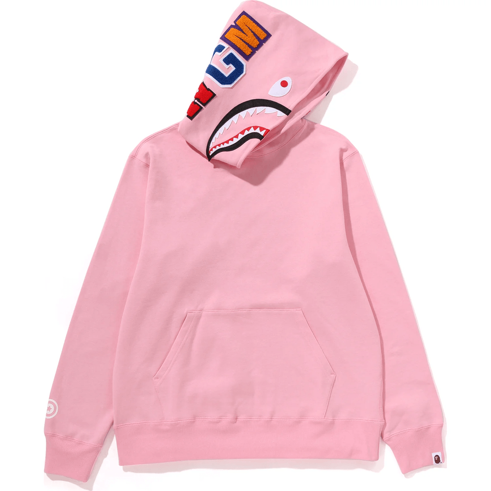 Bape SHARK PULLOVER HOODIE MENS Pink