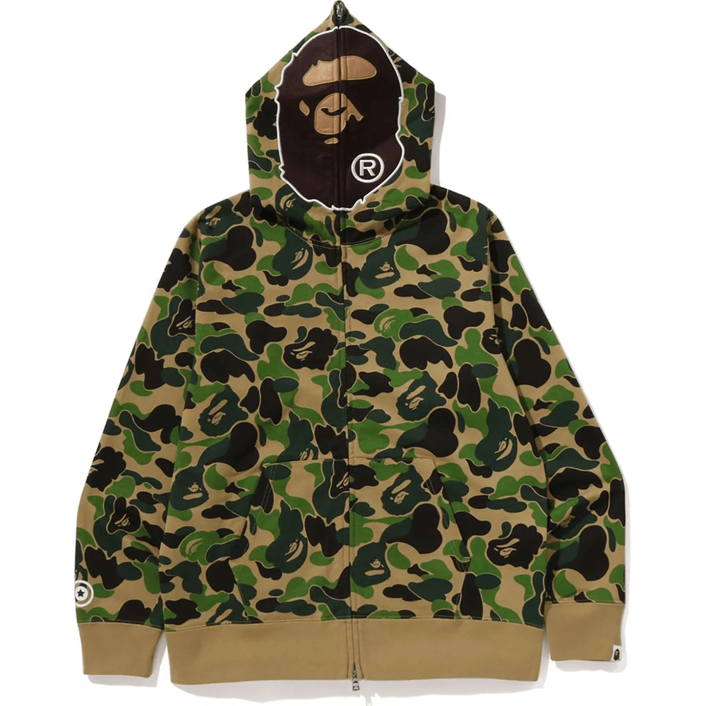 Bape ABC CAMO 2ND APE FULL ZIP HOODIE MENS Green