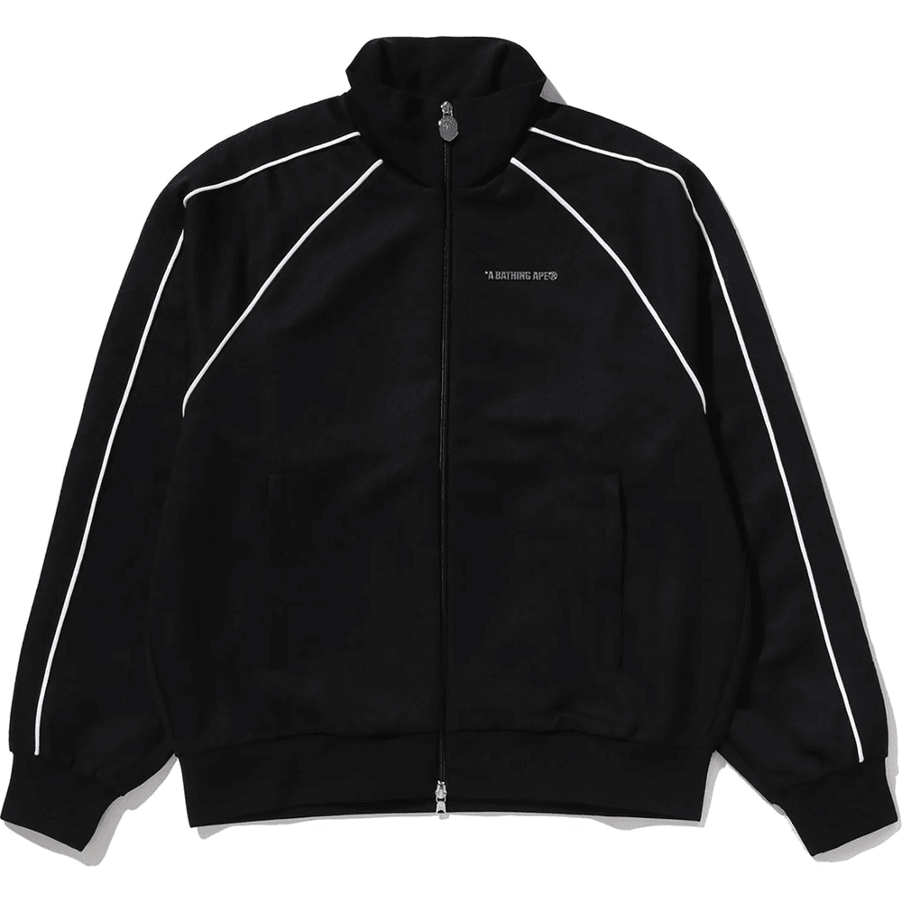 Bape LINE CAMO JACQUARD METAL LOGO RELAXED FIT TRACK JACKET MENS Black