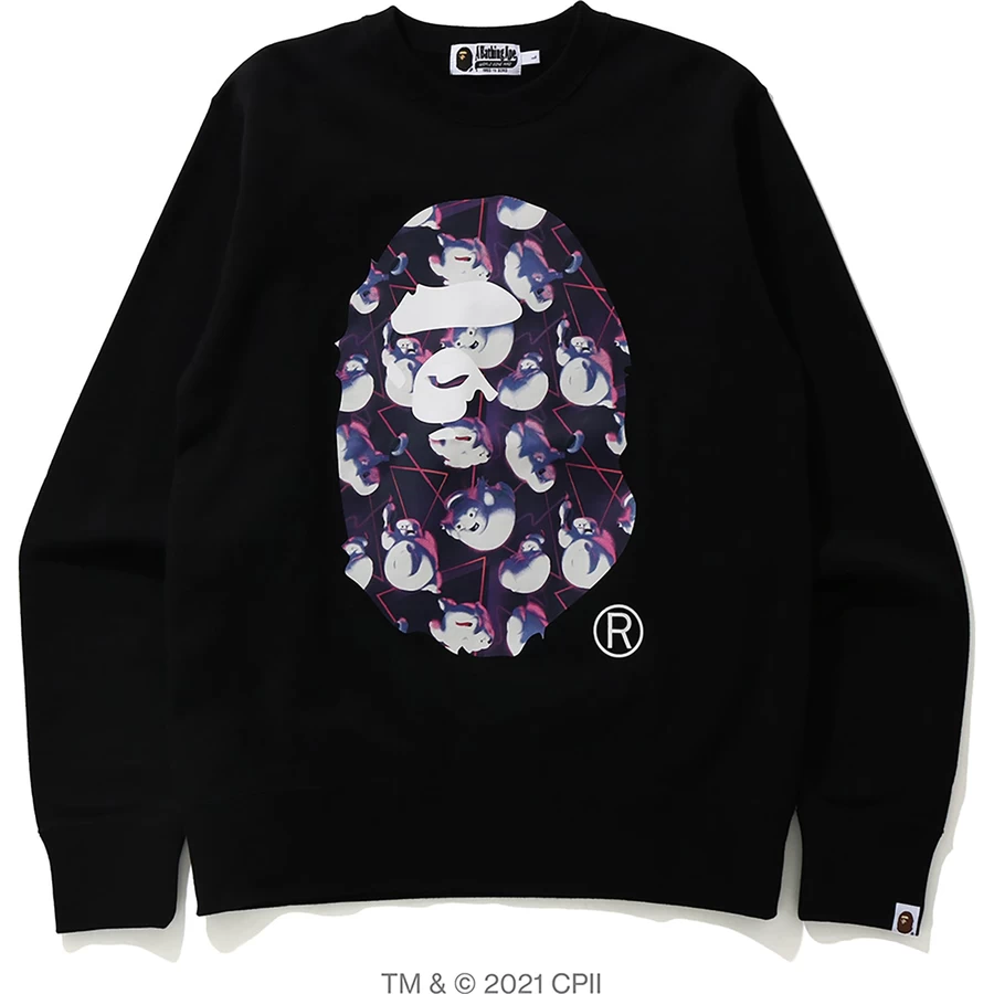 Bape Bape X Ghostbusters Ape Head Crewneck Barbati