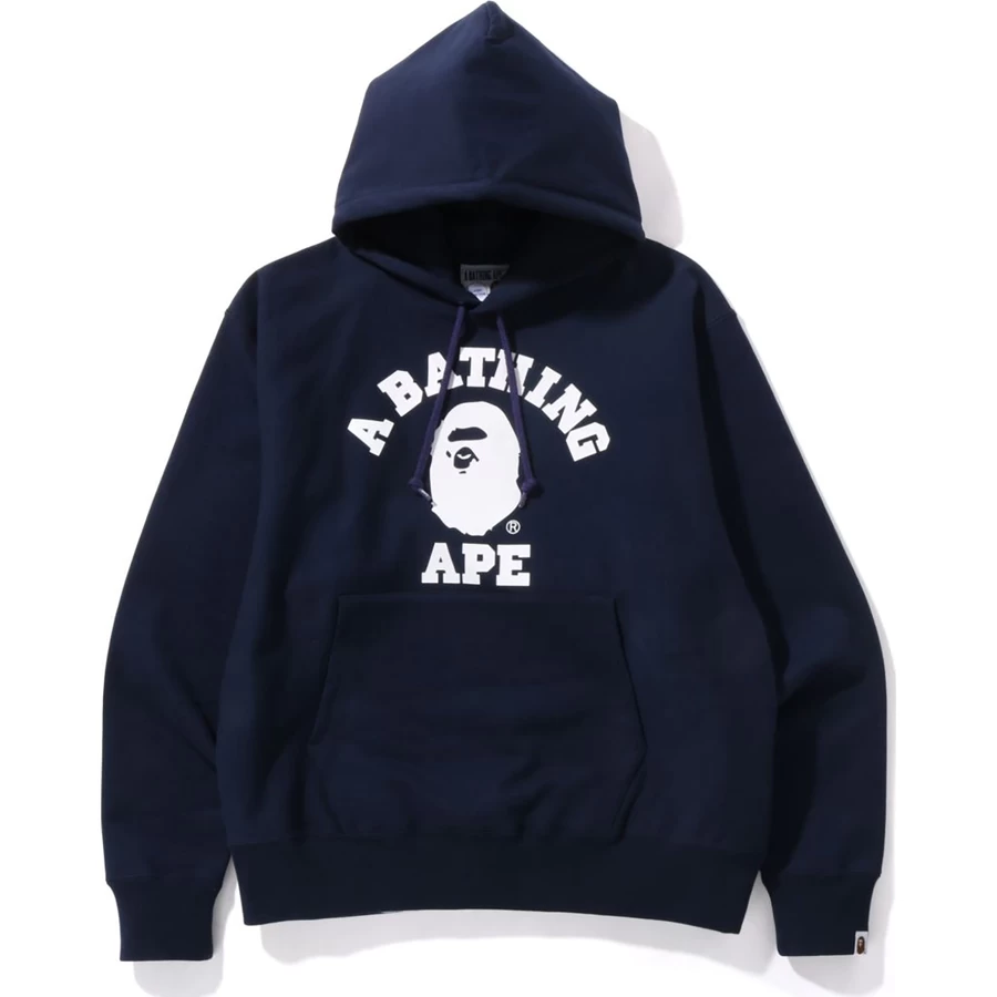 Bape Classic College Sudadera Con Capucha De Ajuste Relajado Para Hombre