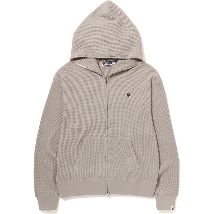 Bape APE HEAD ONE POINT THERMAL RELAXED FIT FULL ZIP HOODIE MENS