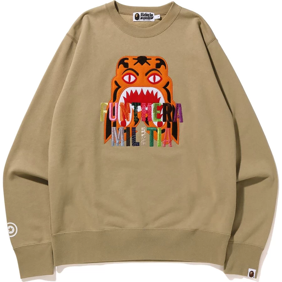 Bape Kaplan Nakış Bisiklet Yaka Erkek