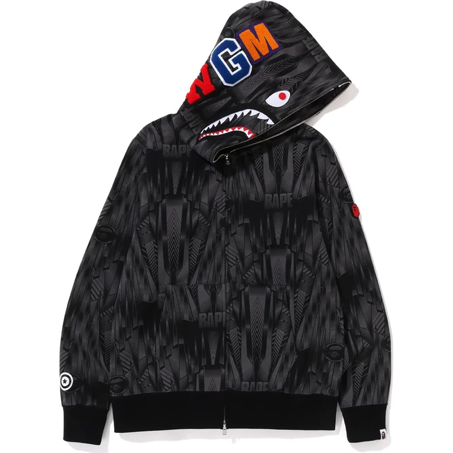 Bape BAPE SPEED RACER SHARK FULL ZIP HOODIE MENS