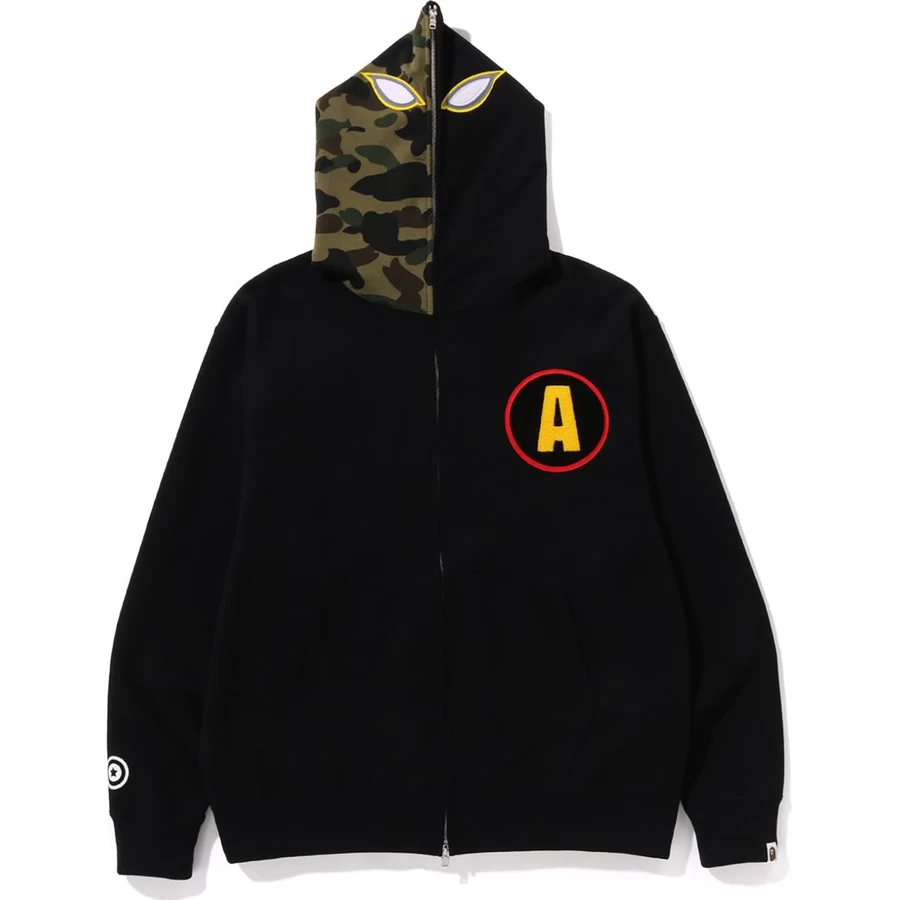 Bape Shadow Bape Relaxed Fit Hanorac Cu Fermoar Complet Barbati