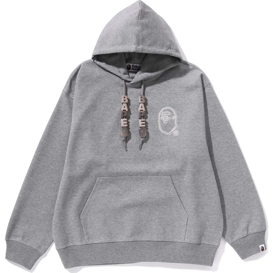Bape 3D LETTER PULLOVER HOODIE MENS