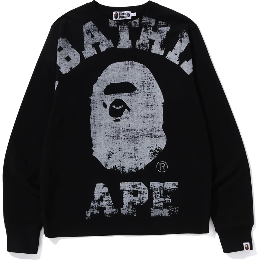 Bape BIG COLLEGE CREWNECK MENS