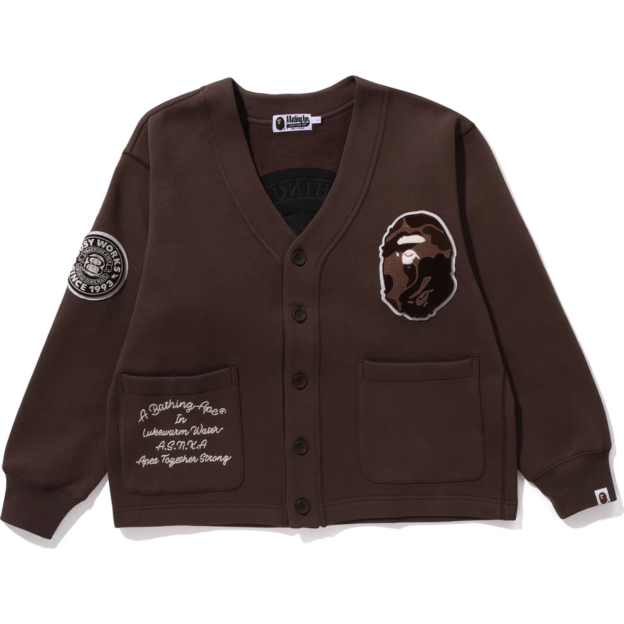 Bape Koleji Rozetleri Ter Hırka Erkek
