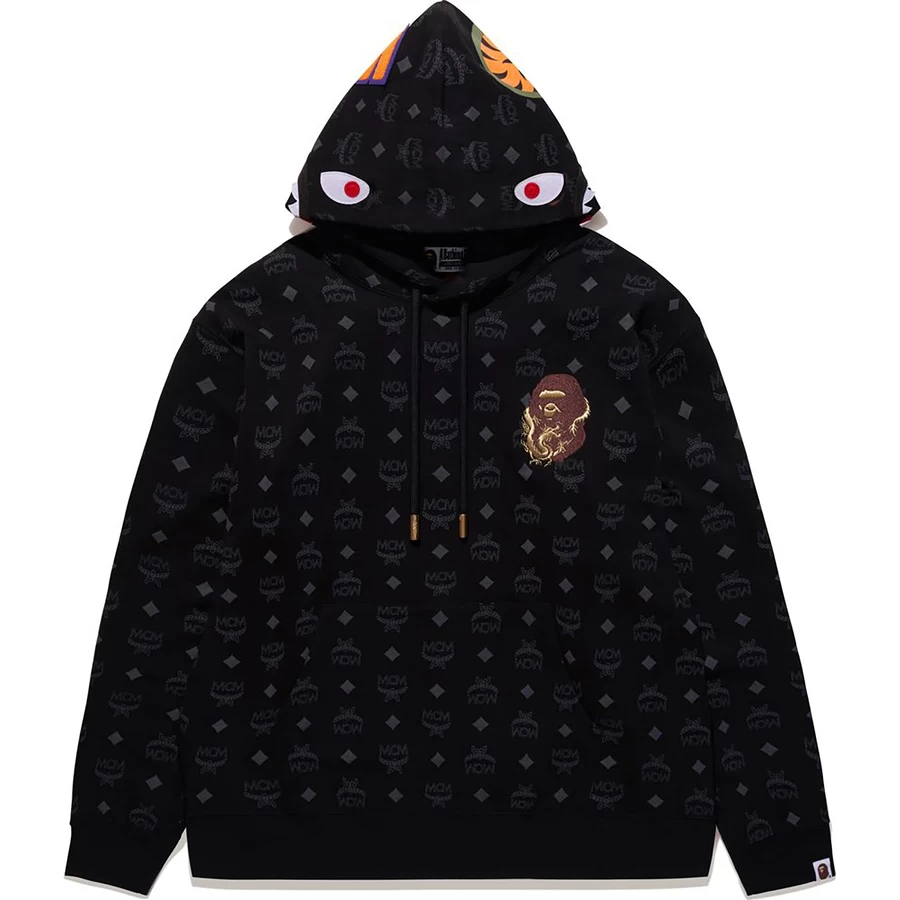 Bape Bape X Mcm Shark Pulover Hanorac Bărbați