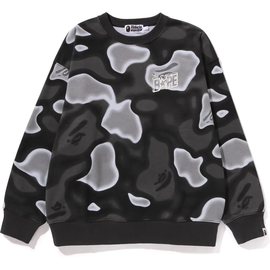 Bape Liquid Camo Bape Sta Rahat Kesim Bisiklet Yaka Ter Erkek