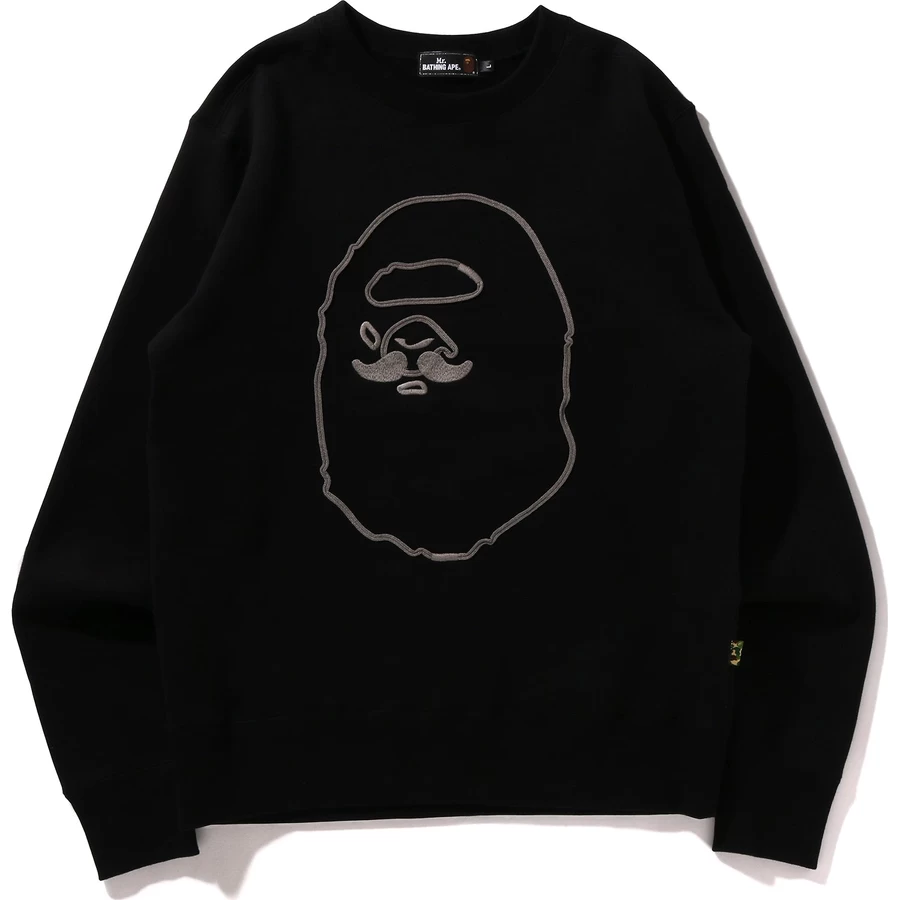 Bape HAND DRAW APE HEAD CREWNECK MENS