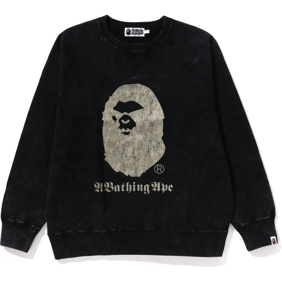 Bape A Bathing Ape Overdye Relaxed Fit Crewneck Barbati