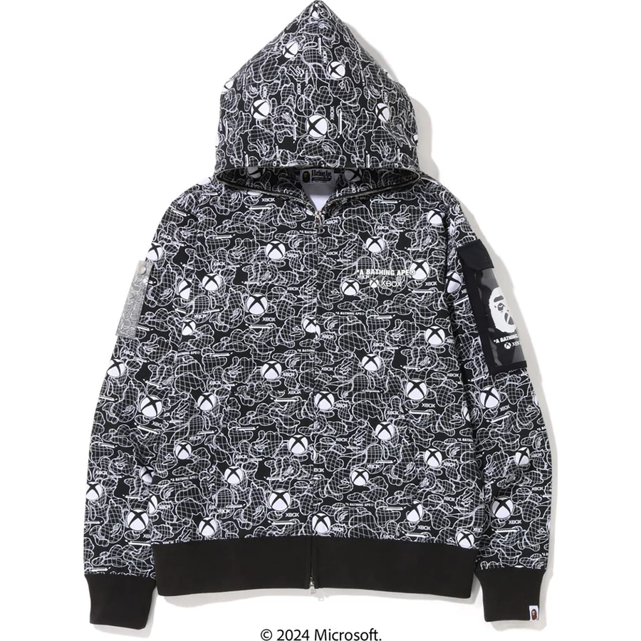 Bape BAPE X XBOX CAMO FULL ZIP HOODIE MENS
