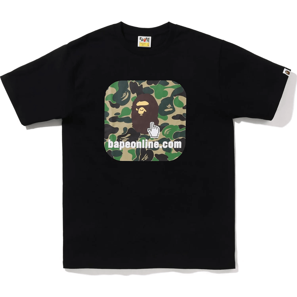 ABC CAMO BAPE ONLINE TEE BAPEC MENS Black