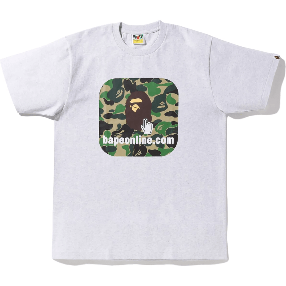 ABC CAMO BAPE ONLINE TEE BAPEC MENS Gray