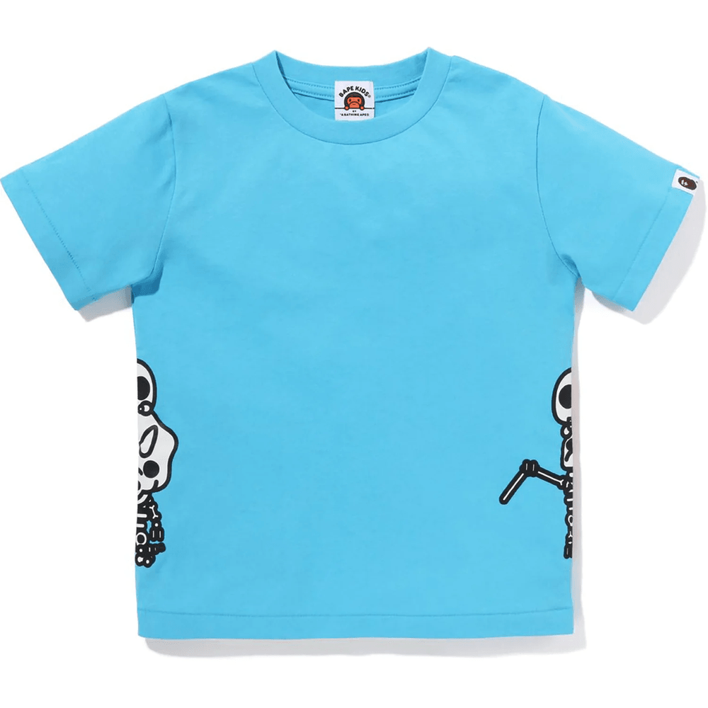 Bape GLOW IN THE DARK BONE DINOSAUR TEE KIDS Yellow